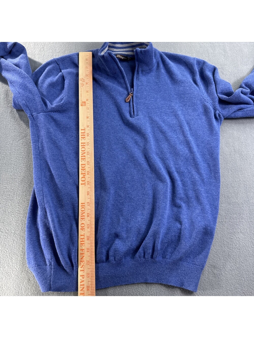 J McLaughlin Knit 1/4 Zip Golf Pullover Mens S Cotton Modal Mock Neck - Picture 6 of 9